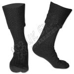 Black Scottish Diamond Cuff Men Kilt Hose Socks