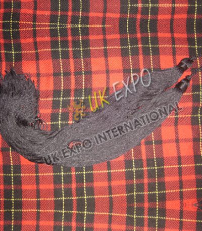 Gray Silk Dress Cord Tassels