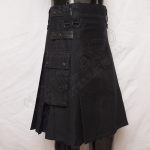 Modern Black Utility Kilt