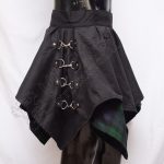 Black PC With Black Watch Tartan Stylish Skirt