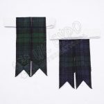 Black Watch Tartan Kilt Hose Flashes