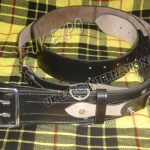Black with Silver Parts Sam Browne belt