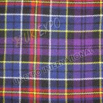 Yellow and White Line On Blue and Purple Tartan No 42