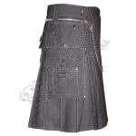 Blue Denim Jeans Fashion Kilt