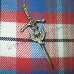 Brass Antique Clan Tree Kilt Pin