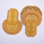 Brass Bullion Shoulders/Epaulette Pair Bullion Frings