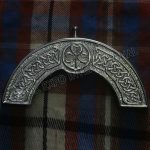 Chromed Shamrock Brass Celtic Knot Cantle
