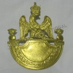 French Grenadier 1812  Shako Plate Brass Die Sturcked