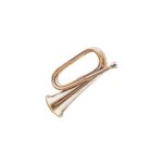 Round Shape Brass Finish Horns