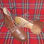 Civil War Lace Up Military Brown Boot