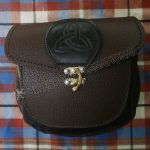 Brown Leather Celtic Embossed Sporran