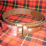 Crown Leather Brown Knotwork Waist Belt