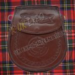 Brown Day Full Celtic Embossed Sporran