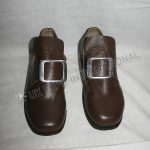 Civil War Colonial Buckle Brown Shoes