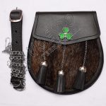 Brown Seal Shamrock Tassel Sporran