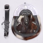 Celtic Bronze Goat Skin Chrome Stud Sporran