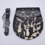 Celtic Multi Color Cow Skin Tassel Sporran