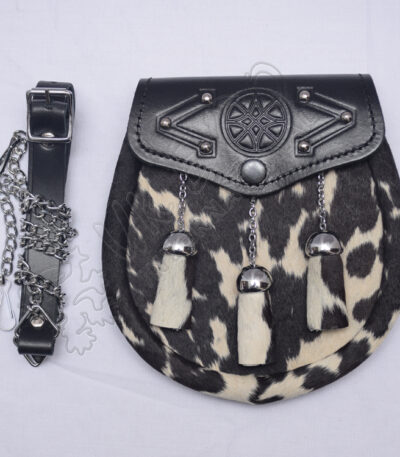 Celtic Multi Color Cow Skin Tassel Sporran