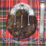 Celtic Chrome Brown Seal Skin Luxury Sporran