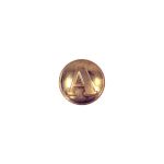 "Block A" CS Artillery Brass Button, Double Piece