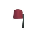 Traditional Maroon Fez Black Tassel