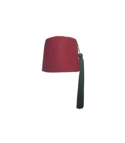 Traditional Maroon Fez Black Tassel
