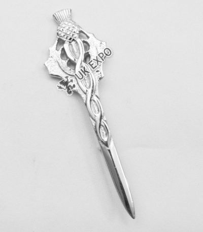 Celtic and Thistle Kilt Pin