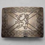 Celtic Antique Rampart Lion Scottish Buckle
