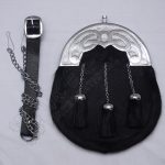 Black Seal Skin Celtic Sporran