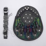 Celtic Knot Tartan Leather Sporran
