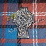 Celtic Cross Metal Badges With Black Finish