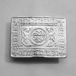 Celtic Oval Chrome Kilt Belt Buckle
