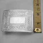 Celtic Design Chrome Baby Scottish Buckle