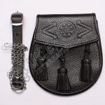 Celtic Embossed Cow Leather Sporran