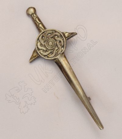 Celtic Design Shiny Antique Kilt Pin