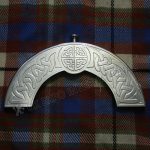 Celtic Steel Embossed Knotwork Sporran Cantle