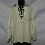 Jacobite Shirt Highland Style With Celtic Embroidered