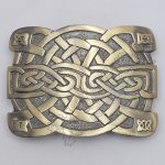 Celtic Irish Trinity Cross Knot Brass Antique Kilt Buckle