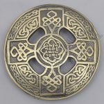Celtic Knot Brass Antique Brooch