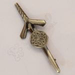 Celtic Shield Shiny Antique Kilt Pin