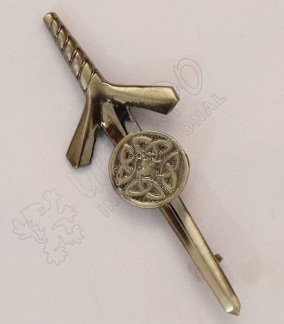 Celtic Shield Shiny Antique Kilt Pin