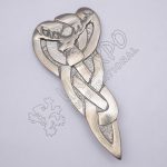 Celtic Stag Shiny Antique Kilt Pin
