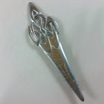 Celtic Swirl Kilt Pin Chrome Finish