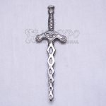 Celtic sword kilt Pin Chrome Finish
