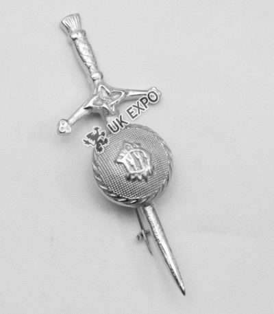 Celtic Sword Kilt Pin Chrome