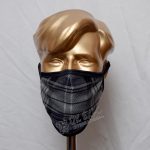 Charcoal Grey Tartan Scottish Style Mask
