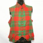 18th Century Check Fabric Vest
