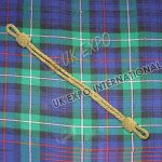 Military Silk Mylar Cap Golden Chin Cord