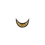 Visor Cap with Golden Embroidery Peaks