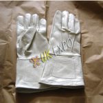 Civil War Union Enlisted White Leather Gauntlets